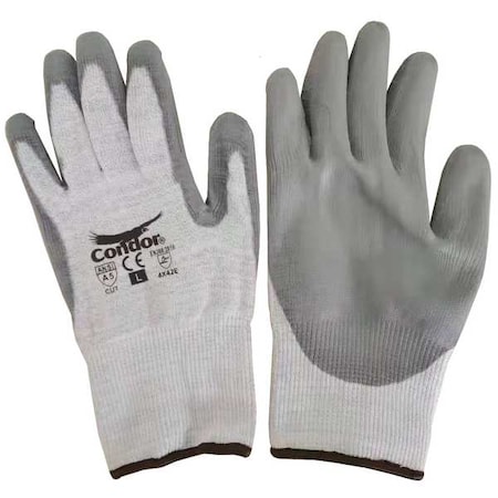 Cut-Resistant Gloves, Cut Level A5, Dipped, Polyurethane, Smooth, M 1 PR MPN:61CV85