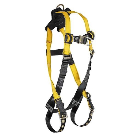 Not Applicable Full Body Harness, XL, 420 lb, Quick-Connect Chest/ Tongue Leg Straps MPN:61DD38
