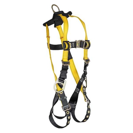 Not Applicable Full Body Harness, S, 420 lb, Quick-Connect Chest/ Tongue Leg Straps MPN:61DD41