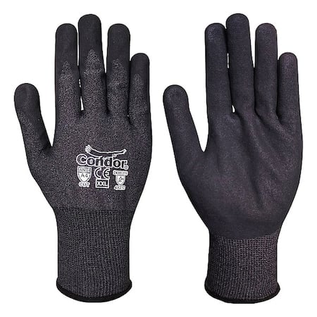 Knit Gloves, Cut Level A4, Dipped, Nitrile, Sandy, M 1 PR MPN:61JC39