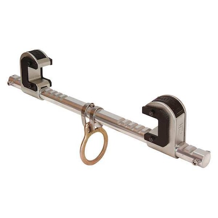 Beam Anchor, 18 in Length, 425 lb Weigth Capacity, Aluminum, Steel Anchor MPN:7530B