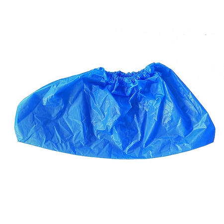 Disposable Shoe Covers, Polyethylene, Blue, Slip Resistant Sole: No, XL MPN:817J85
