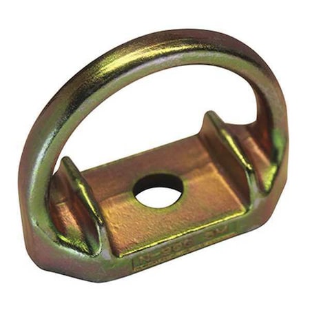 D-Ring Plate Anchor, 4 in Length, 310 lb Weigth Capacity, Steel Anchor, Fixed D-Ring MPN:G7435H