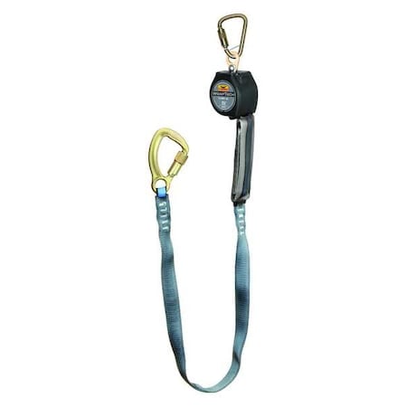 Workman® Self-Retracting Lifeline, 9 ft. Length, Carabiner, Steel, 1 Leg(s) MPN:G74709SB8