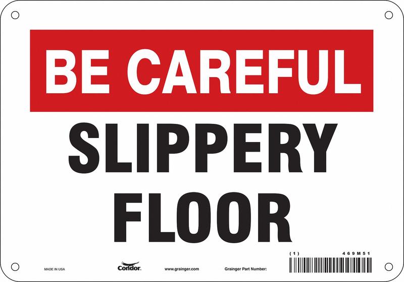 Safety Sign 7 in x 10 in Aluminum MPN:469M51