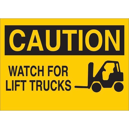 Caution Sign, 10 in H, 14 in W, Aluminum, English, 34GG28 MPN:34GG28