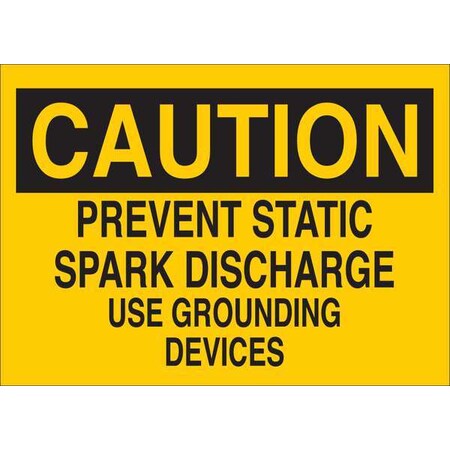 Caution Sign, 10 in Height, 14 in Width, Plastic, English MPN:34GJ03