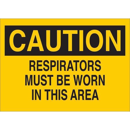 Caution Sign, 10 in Height, 14 in Width, Plastic, English MPN:34GJ05