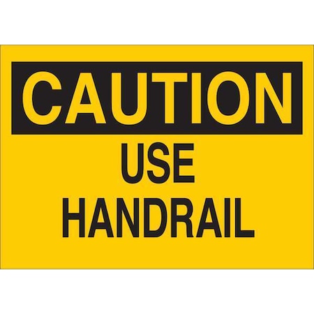 Caution Sign, 10 in H, 14 in W, Plastic, English, 34GJ15 MPN:34GJ15