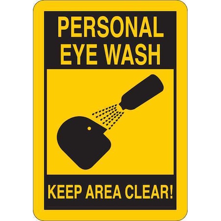 Safety Sign, Plastic, 10 in W x 14 in H MPN:34GJ88