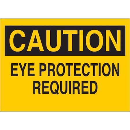 Caution Sign, 7 in Height, 10 in Width, Plastic, English MPN:34GK11