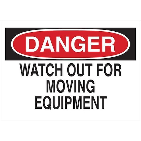 Danger Sign, 10 in Height, 14 in Width, Aluminum, English MPN:35FW40