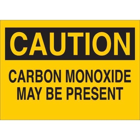 Caution Sign, 10 in Height, 14 in Width, Plastic, English MPN:35FZ21
