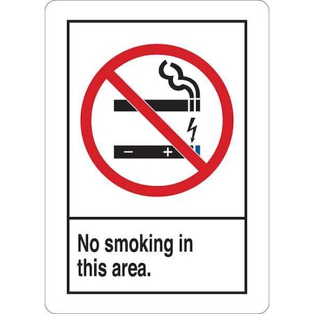 No Smoking Sign, 14 in H, 10