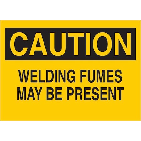 Caution Sign, 7 in Height, 10 in Width, Plastic, English MPN:35GA62