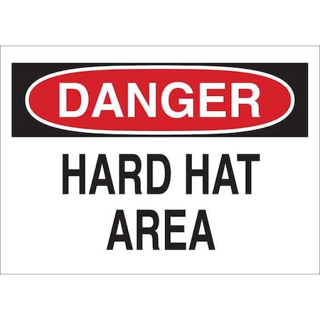 Danger Sign, 7 in Height, 10 in Width, Plastic, English MPN:35GA89