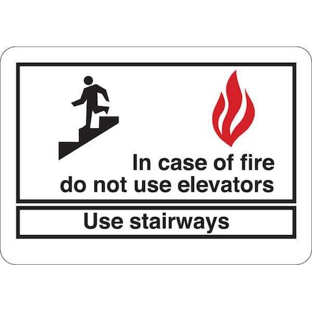 Office and Facility Sign, 14 in Height, 10 in Width, Vinyl, English MPN:35GE04