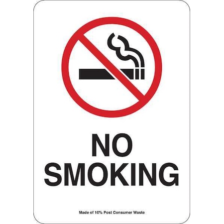 No Smoking Sign, 14 in H, 10