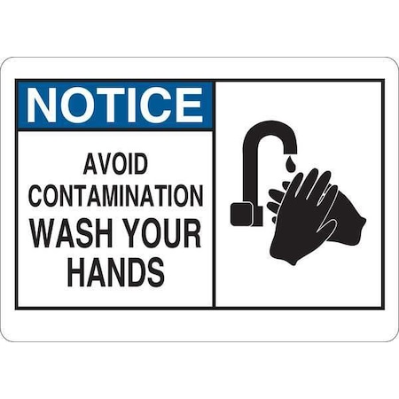 Notice Sign, 10 in H, 14 in W, Vinyl, English, 35GE23 MPN:35GE23
