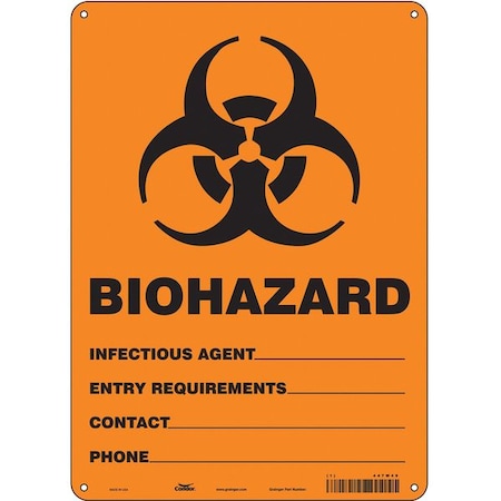 Safety Sign, 14 in Height, 10 in Width, Aluminum, Vertical Rectangle, English, 447W49 MPN:447W49
