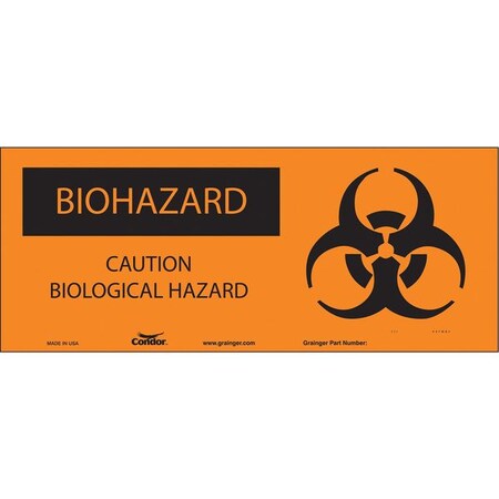 Safety Sign, 7 in H, 17 in W, Vinyl, Vertical Rectangle, English, 447W82 MPN:447W82
