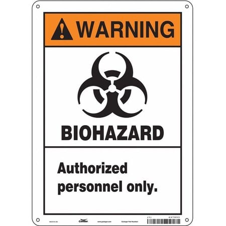 Safety Sign, 14 in Height, 10 in Width, Aluminum, Vertical Rectangle, English, 447X53 MPN:447X53
