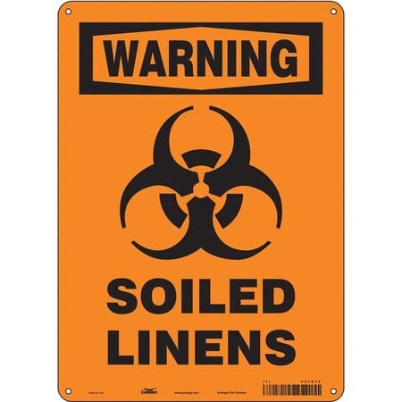 Biohazard Sign, 14 in H, 10 in W, Vertical Rectangle, English, 447X72 MPN:447X72