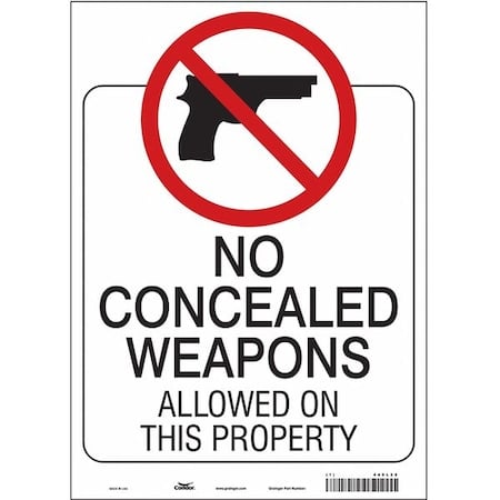 Safety Sign, 14 in Height, 10 in Width, Vinyl, Vertical Rectangle, English, 449L25 MPN:449L25