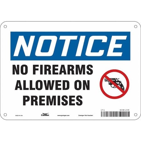 Safety Sign, 7 in Height, 10 in Width, Vinyl, Vertical Rectangle, English, 449L96 MPN:449L96