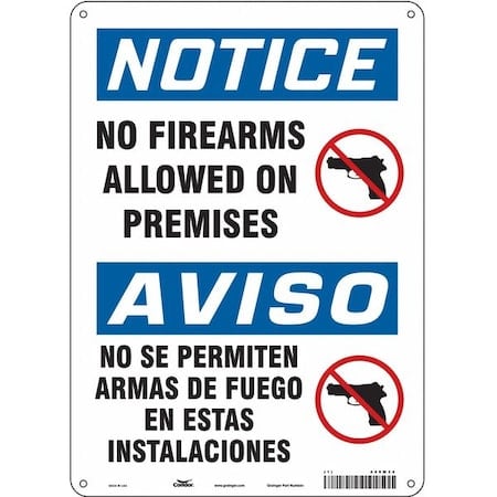 Safety Sign, 14 in Height, 10 in Width, Polyethylene, Vertical Rectangle, English, 449M34 MPN:449M34