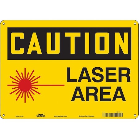Safety Sign, 10 in Height, 14 in Width, Vinyl, Horizontal Rectangle, English, 451P89 MPN:451P89