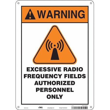 Safety Sign, 14 in Height, 10 in Width, Polyethylene, Vertical Rectangle, English, 451Y05 MPN:451Y05