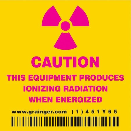 Safety Sign, 2 1/4 in H, 2 1/4 in W, Vinyl, Square, 451Y65 MPN:451Y65