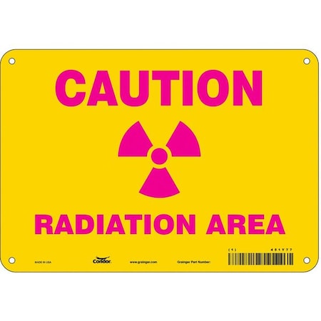 Safety Sign, 7 in Height, 10 in Width, Fiberglass, Vertical Rectangle, English, 451Y77 MPN:451Y77