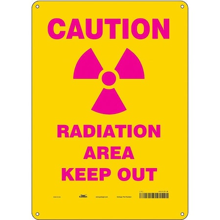 Safety Sign, 14 in Height, 10 in Width, Aluminum, Vertical Rectangle, English, 451Z10 MPN:451Z10