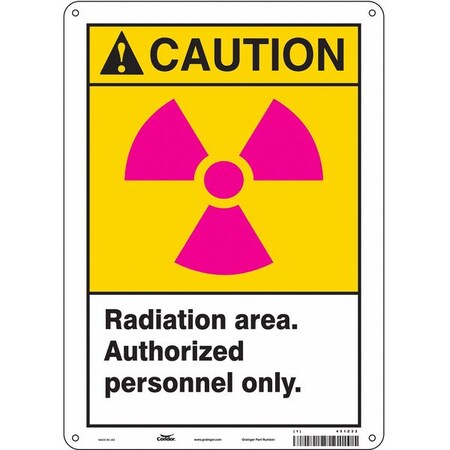 Safety Sign, 14 in Height, 10 in Width, Aluminum, Vertical Rectangle, English, 451Z22 MPN:451Z22