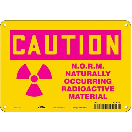 Safety Sign, 7 in Height, 10 in Width, Vinyl, Vertical Rectangle, English, 451Z84 MPN:451Z84