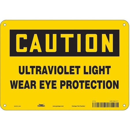 Radiation Safety Sign, Aluminum, 7
