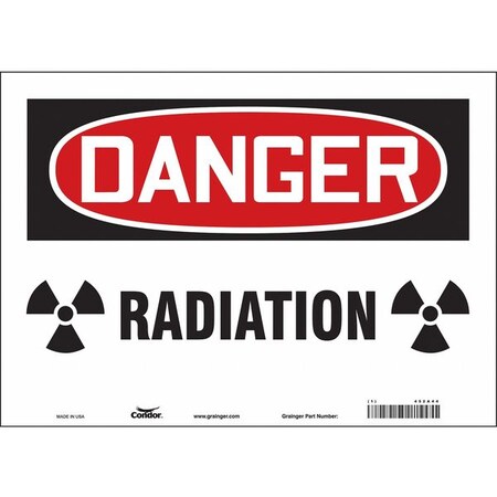 Safety Sign, 10 in Height, 14 in Width, Vinyl, Horizontal Rectangle, English, 452A44 MPN:452A44