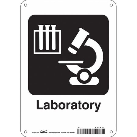 Laboratory, 7 in W x 10 in H, Horizontal Rectangle, Aluminum, 453K11 MPN:453K11