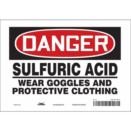 Safety Sign, 7 in Height, 10 in Width, Vinyl, Vertical Rectangle, English, 464Y29 MPN:464Y29