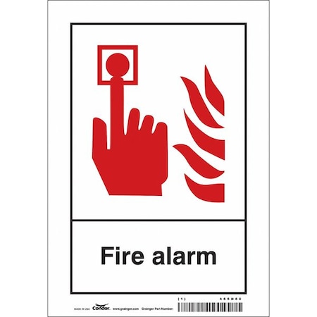 Safety Sign, 10 in Height, 7 in Width, Vinyl, Horizontal Rectangle, English MPN:465N60
