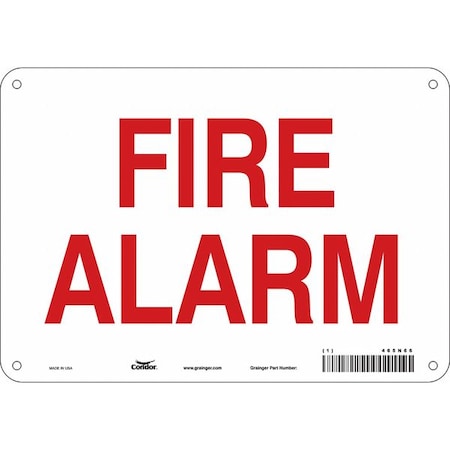 Safety Sign, 7 in Height, 10 in Width, Polyethylene, Vertical Rectangle, English MPN:465N66