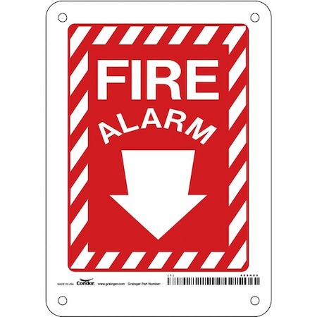 Safety Sign, 7 in Height, 5 in Width, Aluminum, Vertical Rectangle, English MPN:465N80