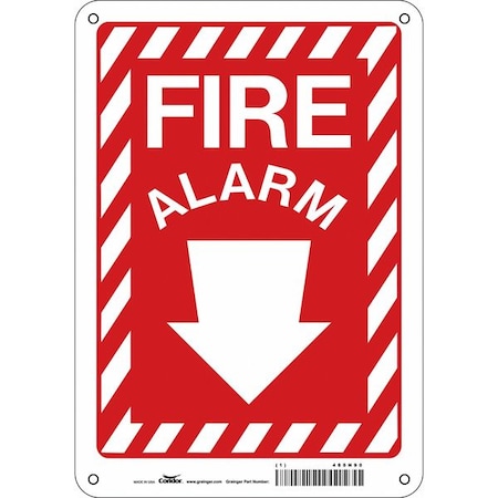 Safety Sign, 10 in Height, 7 in Width, Polyethylene, Horizontal Rectangle, English MPN:465N90