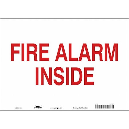 Safety Sign, 10 in Height, 14 in Width, Vinyl, Horizontal Rectangle, English MPN:465P31