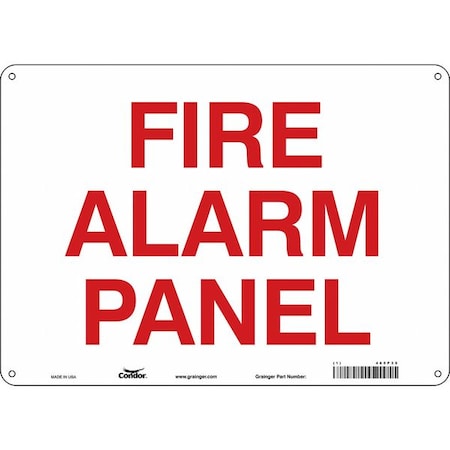 Safety Sign, 10 in Height, 14 in Width, Polyethylene, Horizontal Rectangle, English, 465P35 MPN:465P35