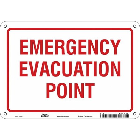 Safety Sign, 7 in Height, 10 in Width, Polyethylene, Vertical Rectangle, English, 465P86 MPN:465P86