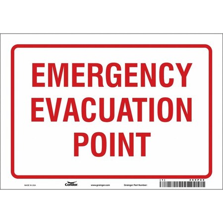 Safety Sign, 7 in Height, 10 in Width, Vinyl, Vertical Rectangle, English, 465P88 MPN:465P88