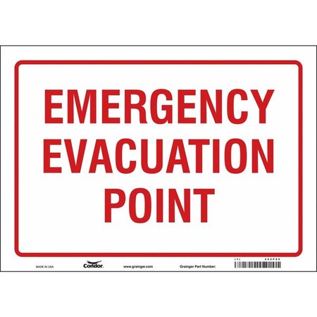Safety Sign, 10 in Height, 14 in Width, Vinyl, Horizontal Rectangle, English, 465P89 MPN:465P89